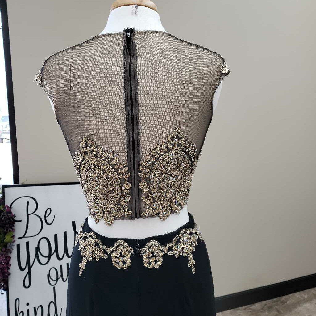 SB - Black and Gold Two Piece