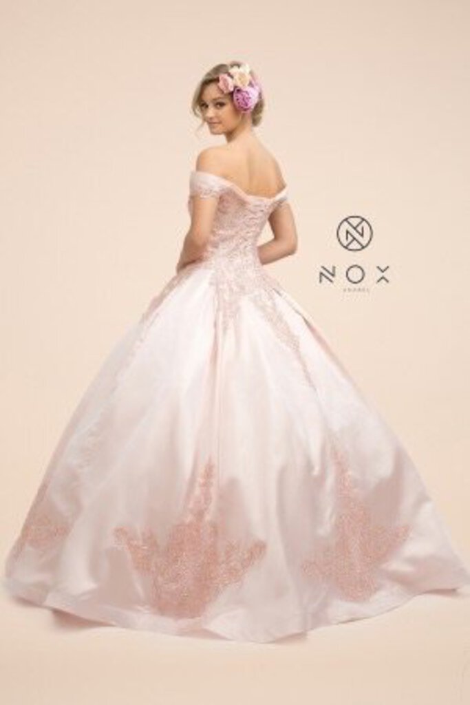 Blush Off Shoulder Ball Gown Quinceanera